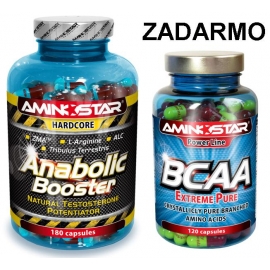 Anabolic Booster + BCAA 120 cps. ZDARMA